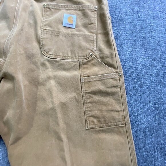 VTG Carhartt Jeans Mens 40x31 Brown Duck Canvas Carpenter Union Made USA 90s Y2K - Picture 10 of 16